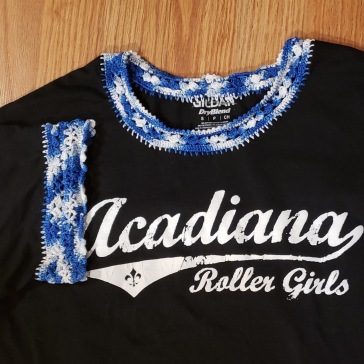 Thanks to Acadiana Roller Derby for this great shirt!